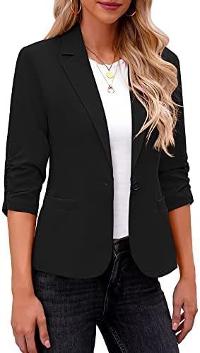Blazer Damen | Raffärmel & Klassischer Knopf