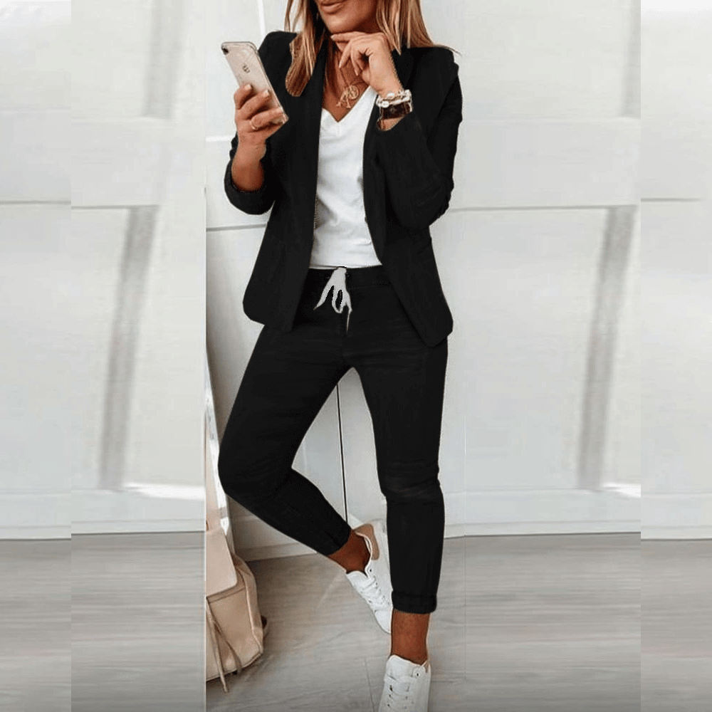 Blazer Satz Damen | Bequemer Sitz & eleganter Komplett-Look