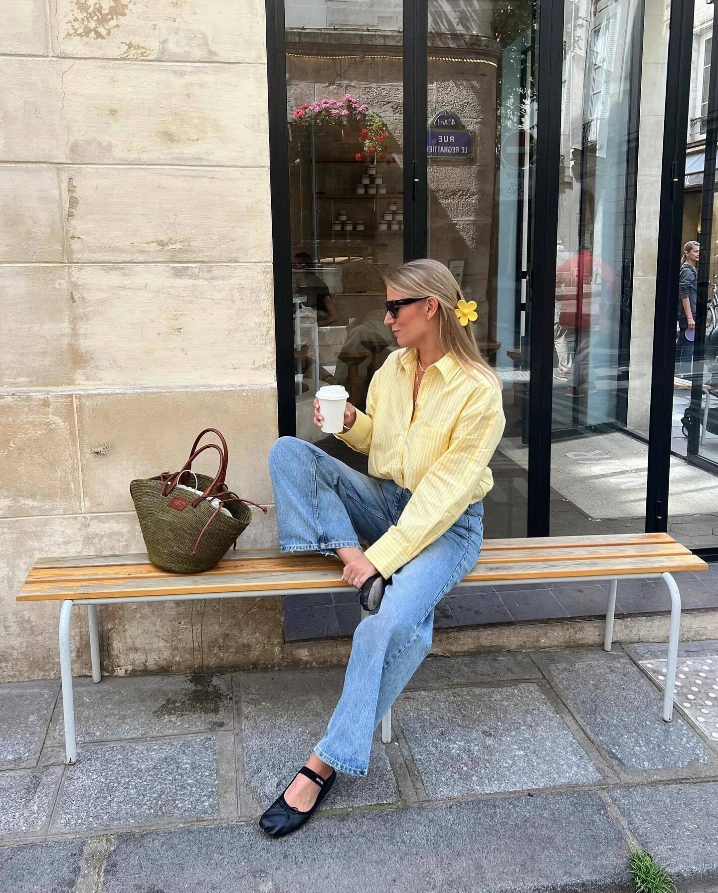 Bluse Damen | Gestreift & Lässig Oversize Langarm