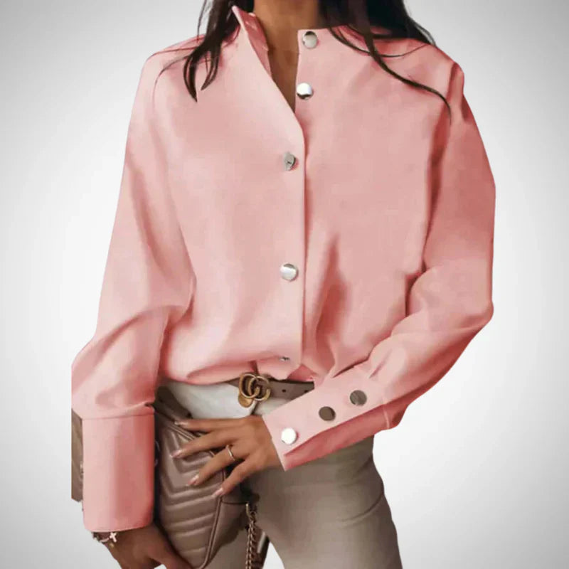 Bluse Damen | Goldknöpfe & Elegant