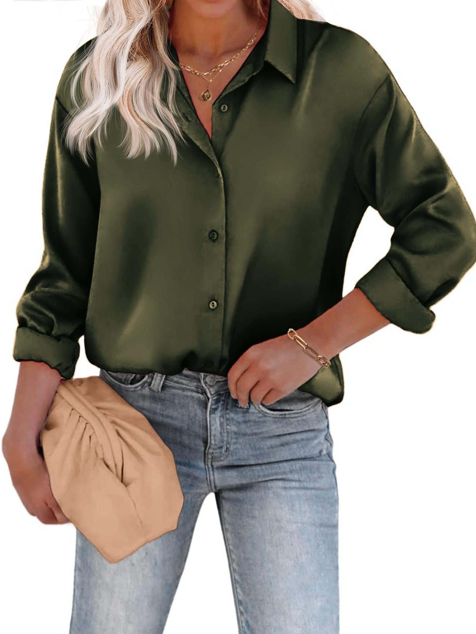 Bluse Damen | Satin-Look & Zeitlos Elegant