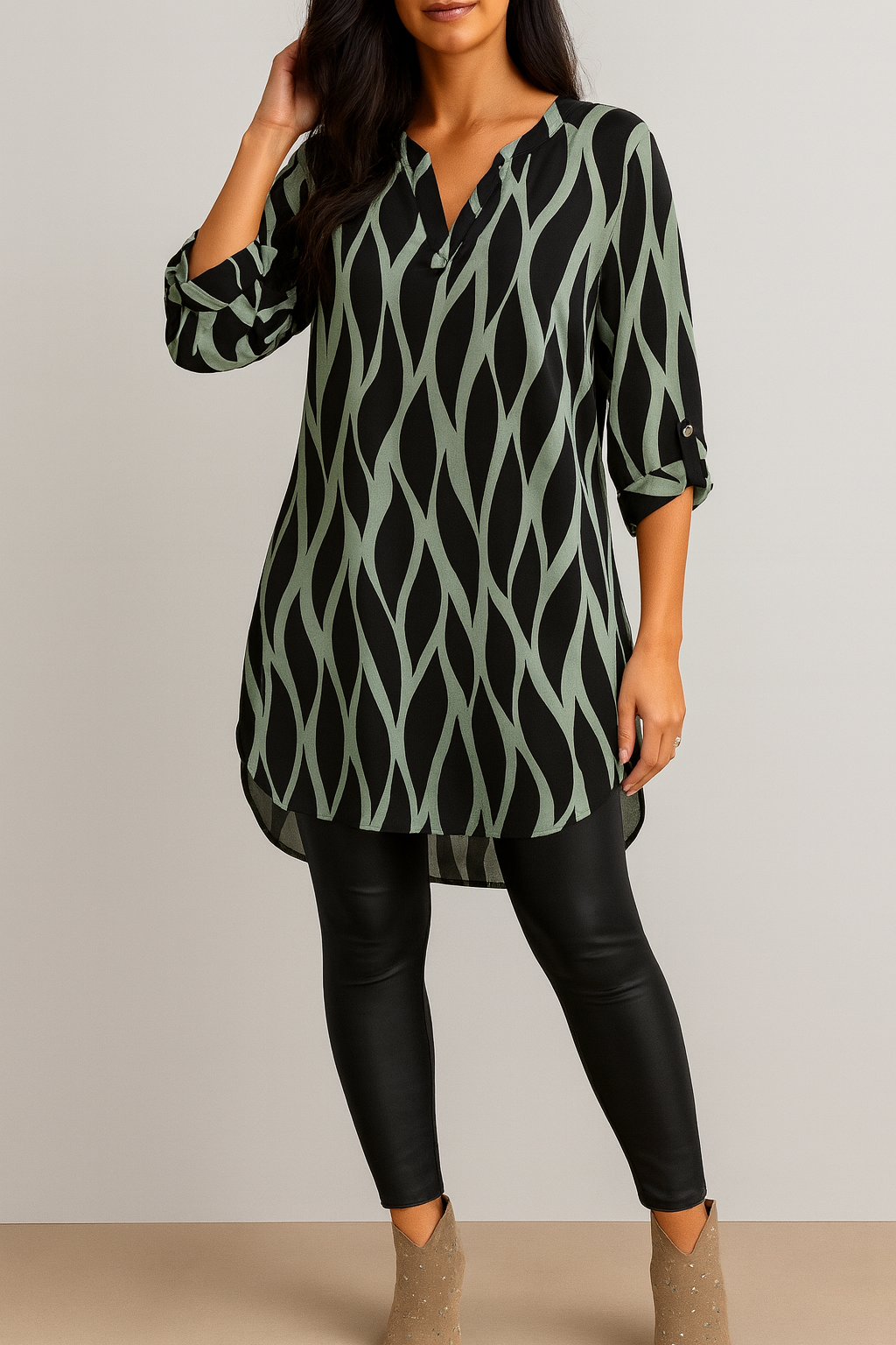 Bluse Damen Tunika | Figurschmeichelnd & Schnell Gestylt