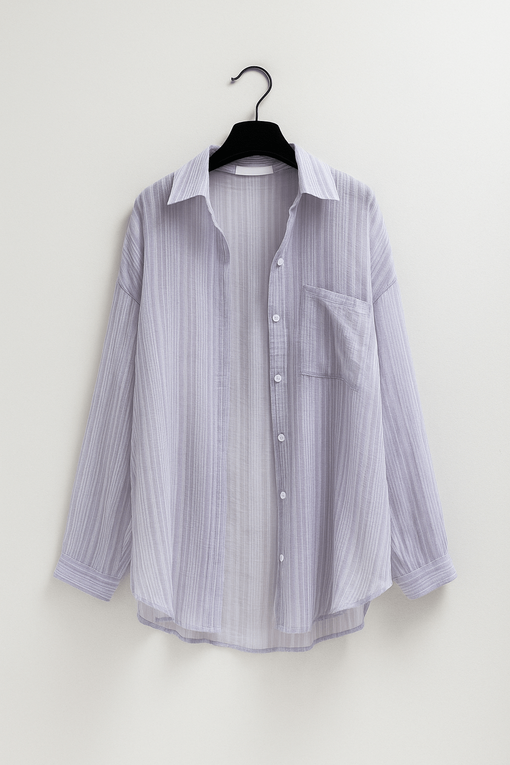 Yvet Lockere Bluse mit Knopfleiste und Brusttasche 1