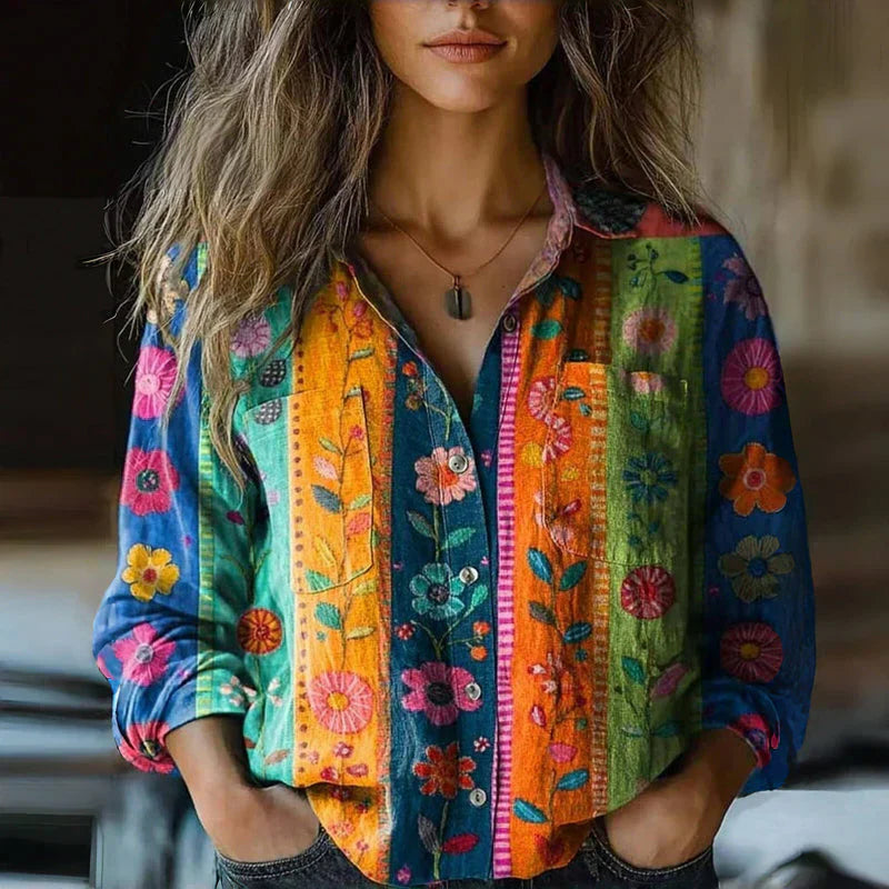Boho Bluse Damen | Muster-Design & Lässiger Komfort