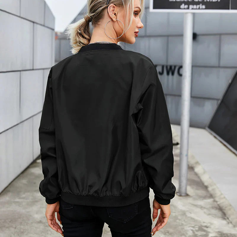 Bomberjacke Damen | Reißverschluss & cleanes Kurzdesign