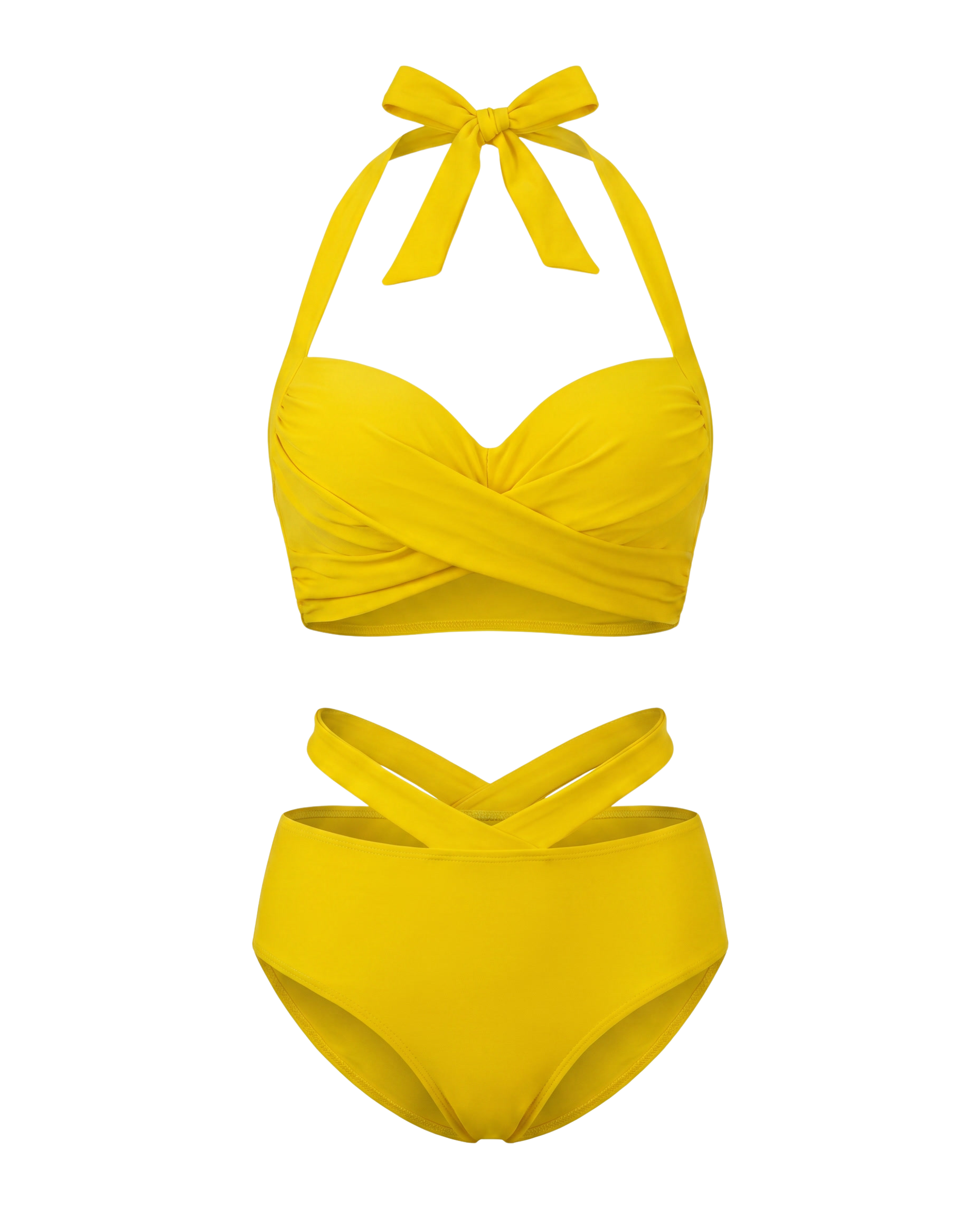 Bow Wrap Halter Bikini 4