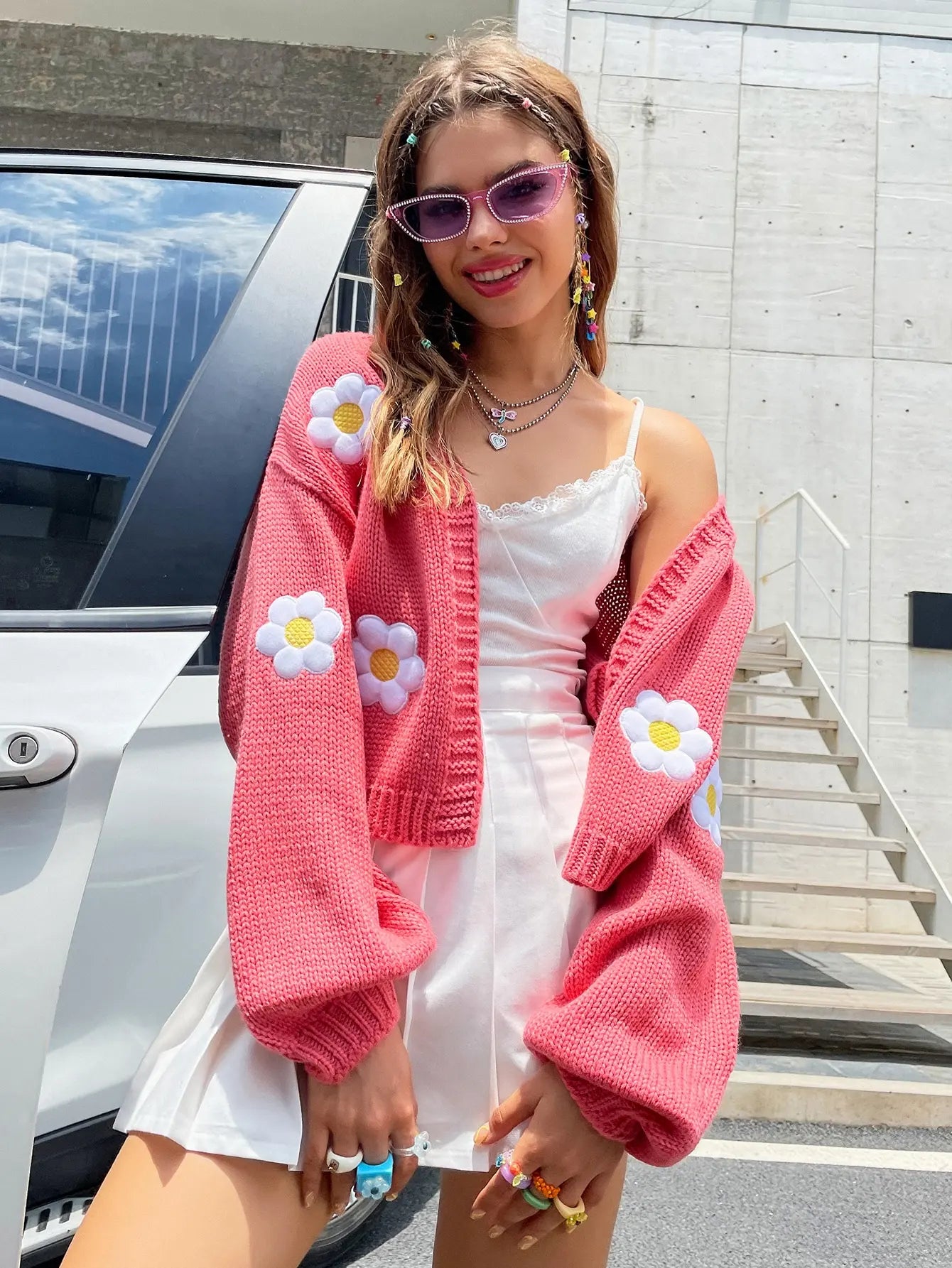 Bryn - Lebhafte Strickjacke