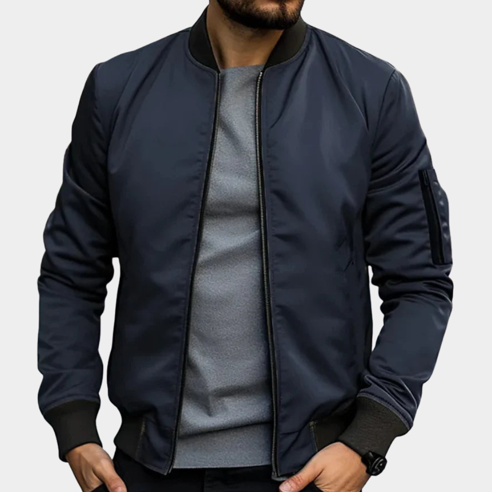 Bryn | Klassische Bomberjacke mit Reißverschluss 1