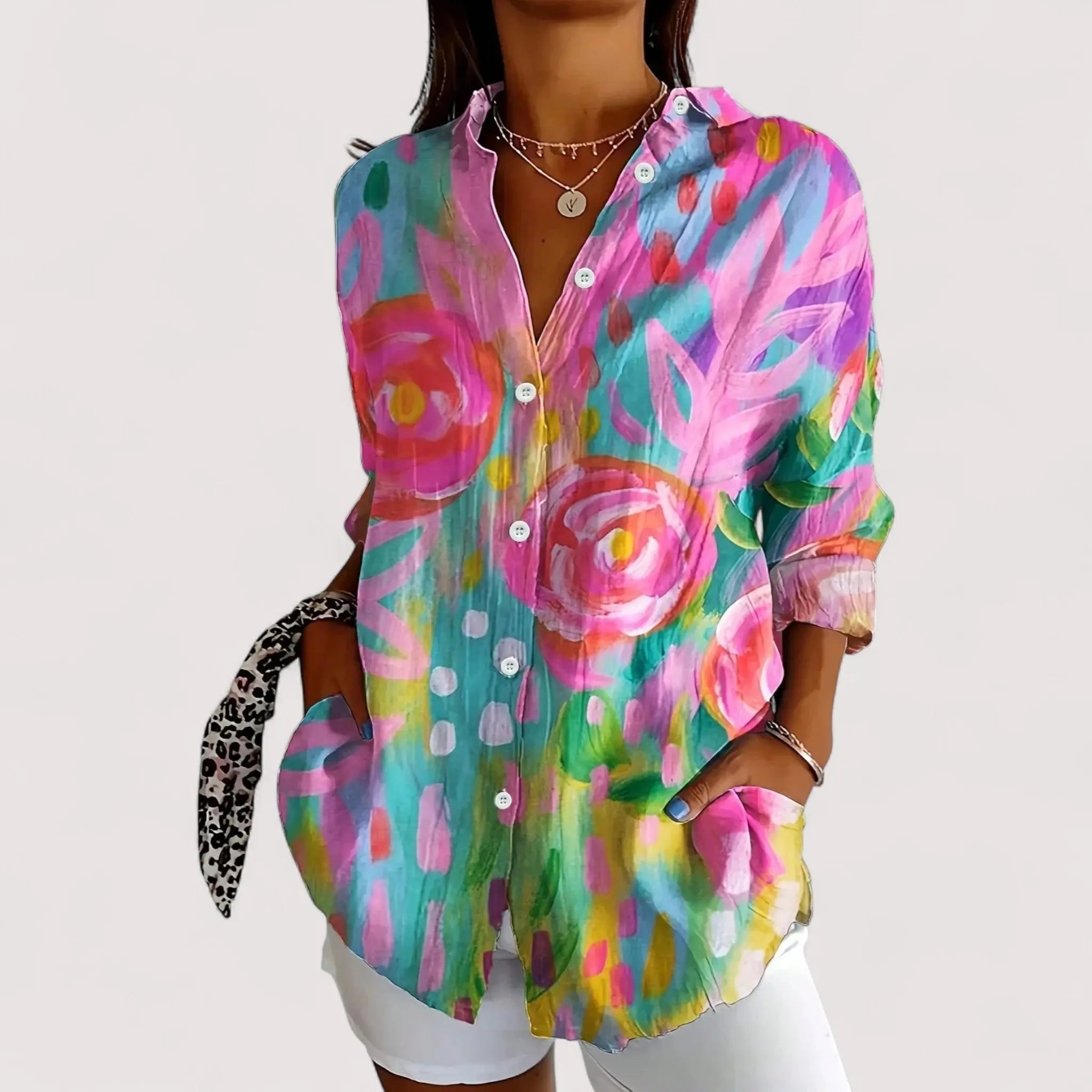Annika™ | Bunte Bluse mit Print 0