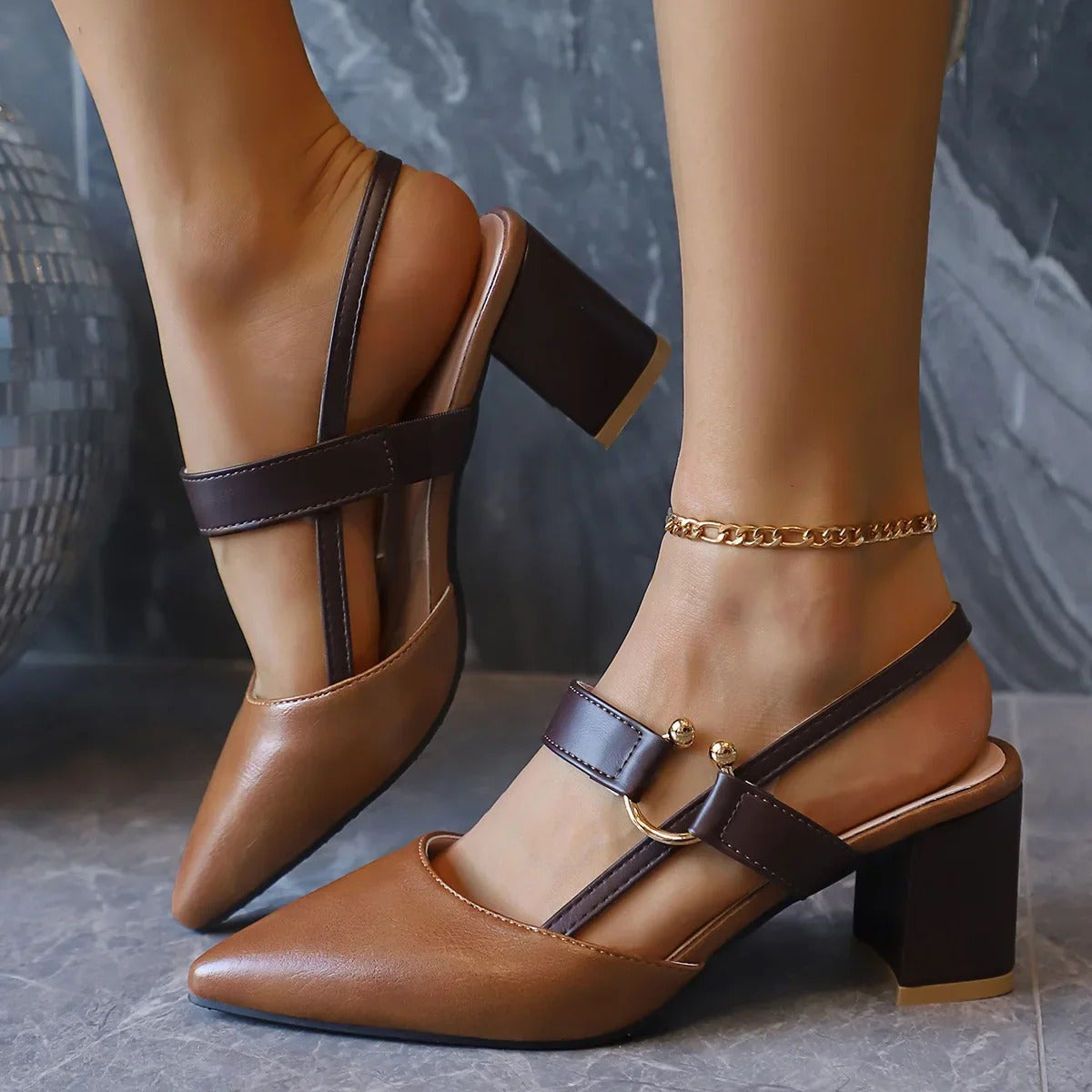 Caelan - Slingback-Pumps mit Absatz 1