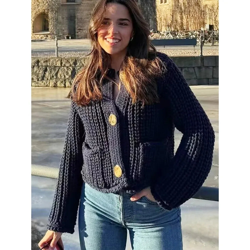 Caia - Legerer Strickcardigan