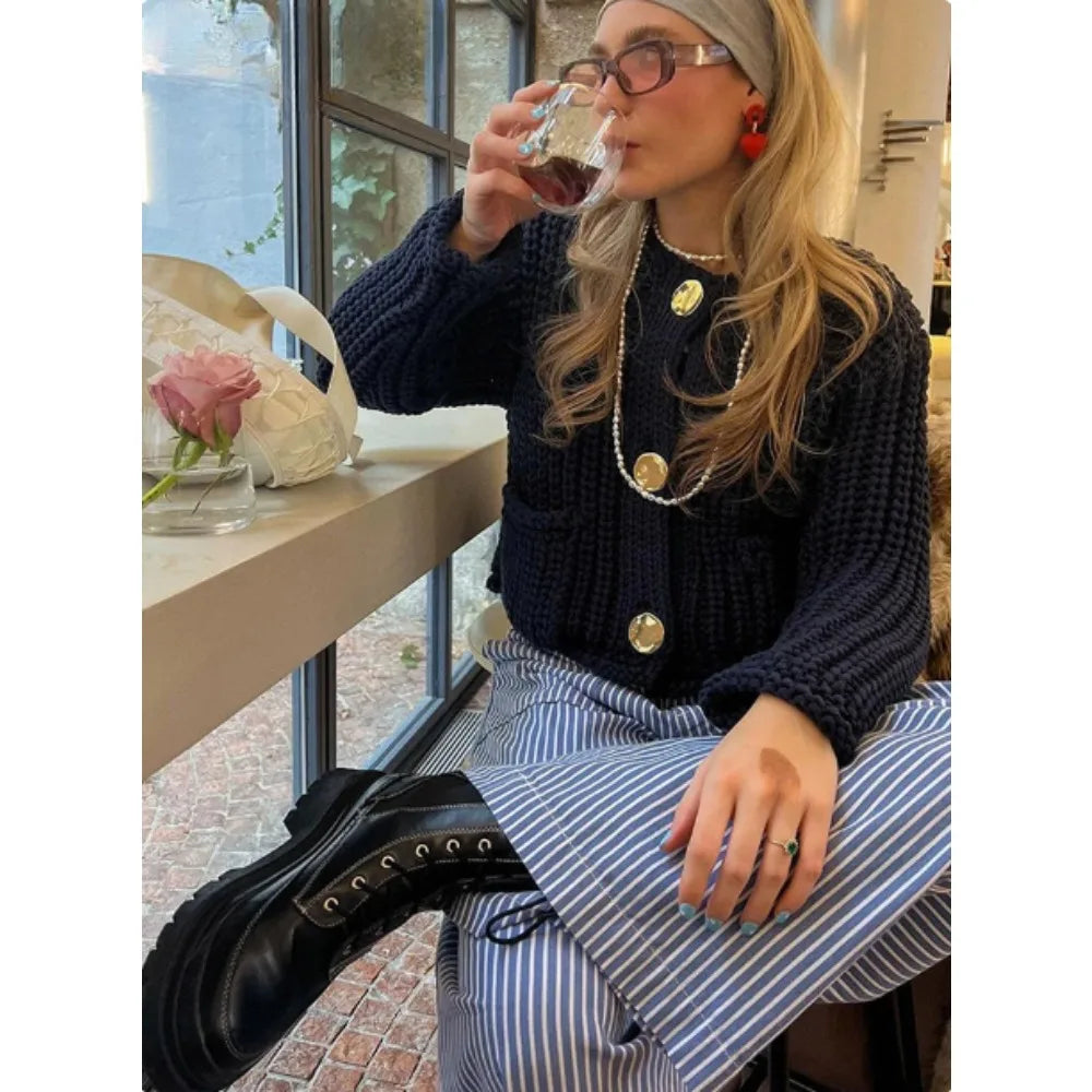 Caia - Legerer Strickcardigan