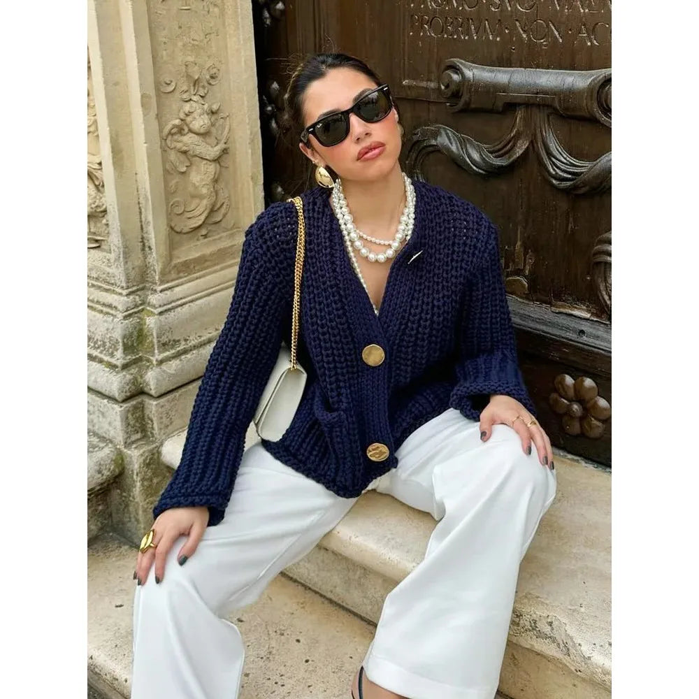 Caia - Legerer Strickcardigan