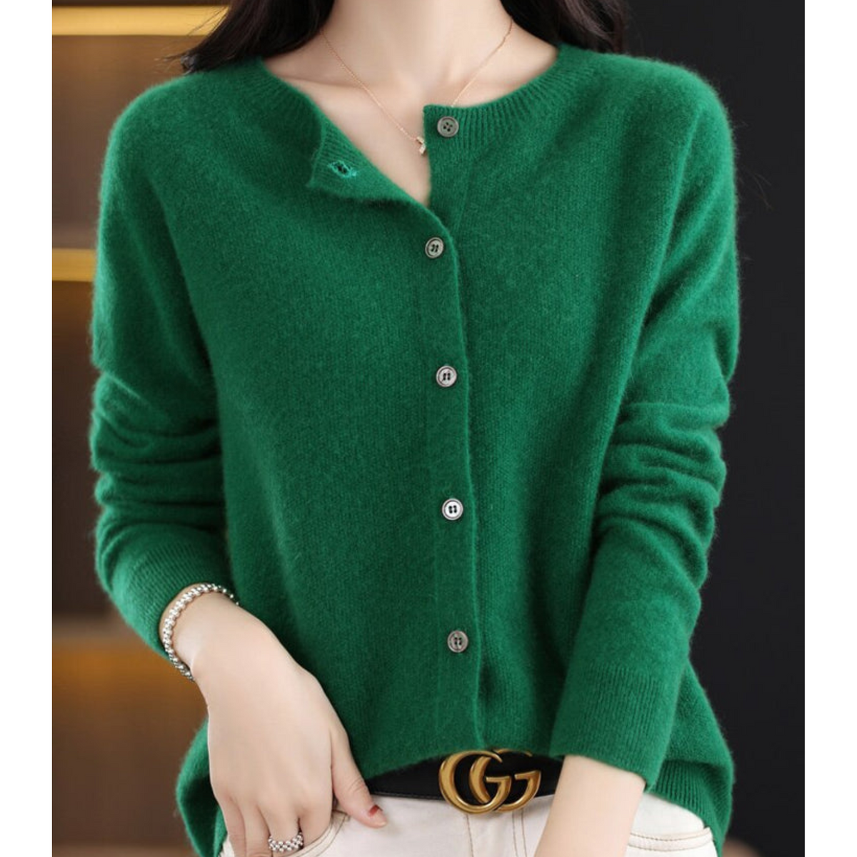 Cardigan Damen | Rundhals & Langarm
