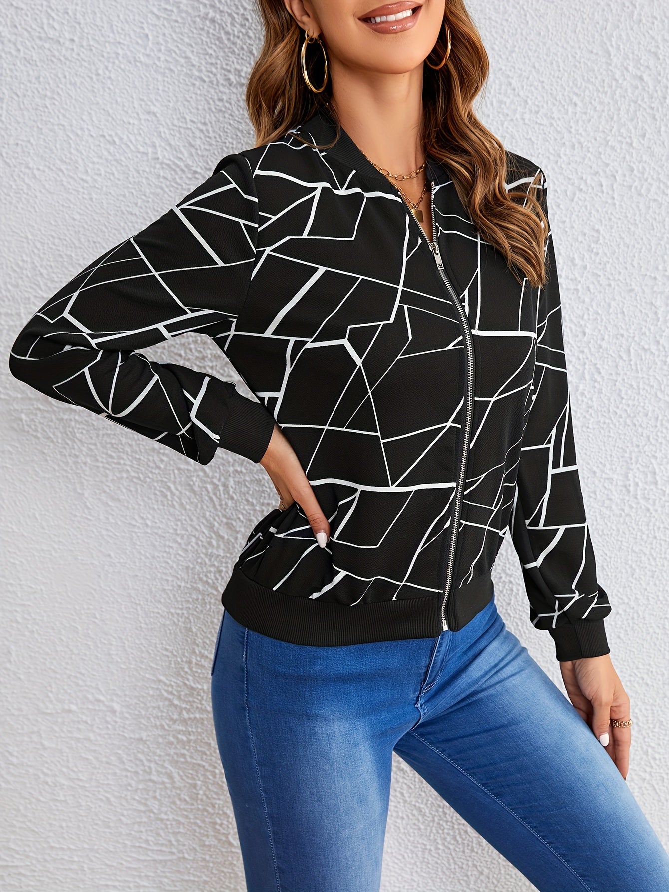 Carly – Geometrische Jacke 5