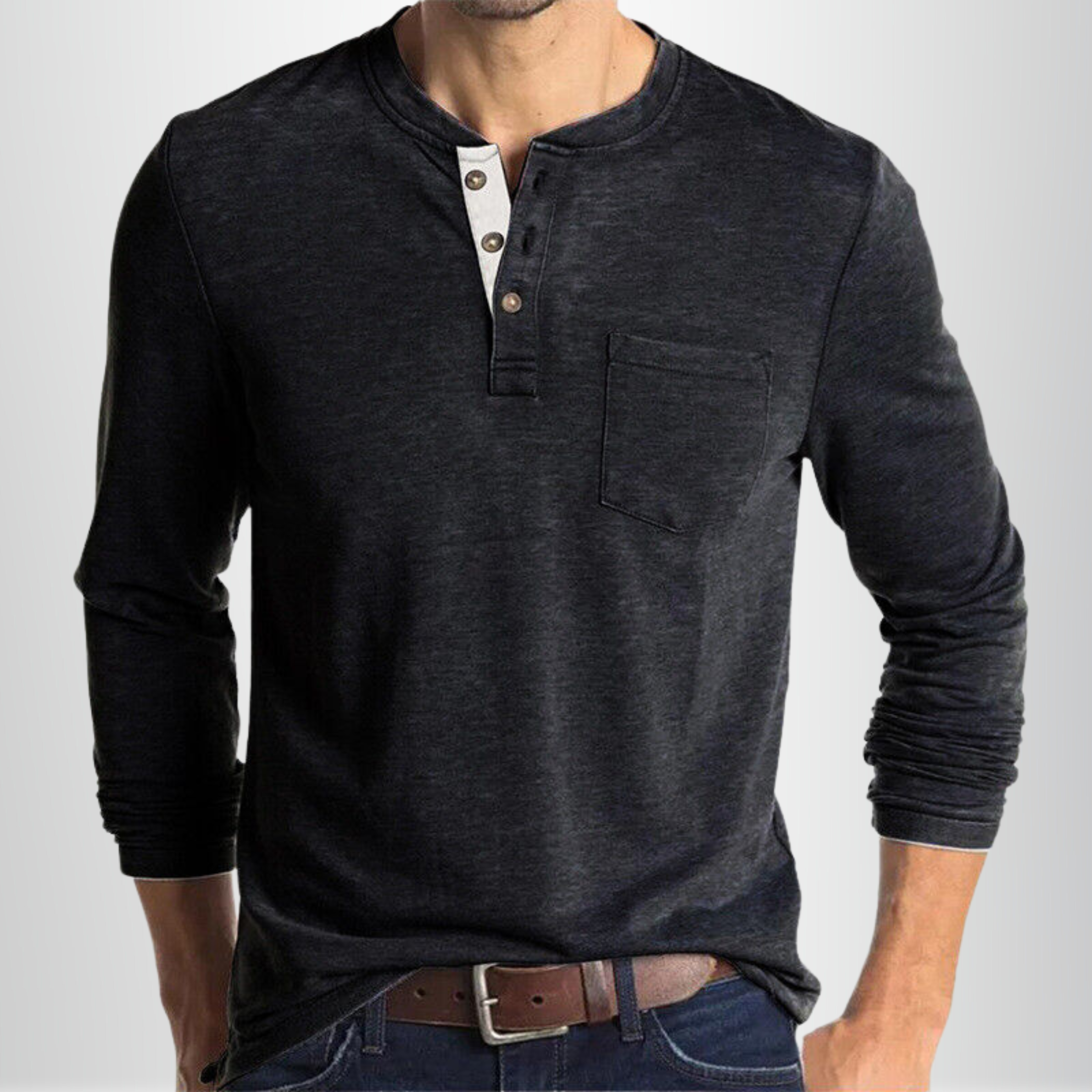 Charles - Langärmeliges Herren-T-Shirt 4