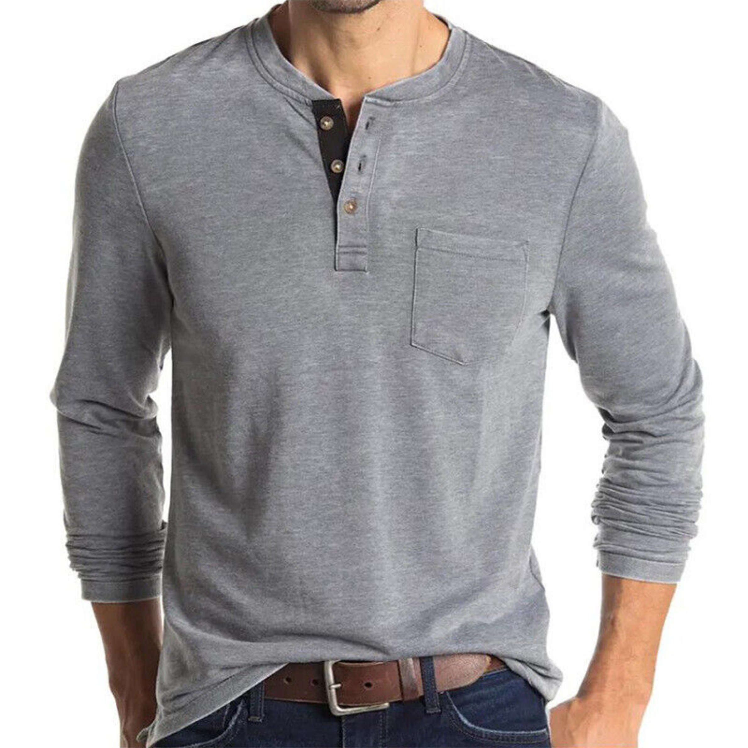 Charles - Langärmeliges Herren-T-Shirt 5