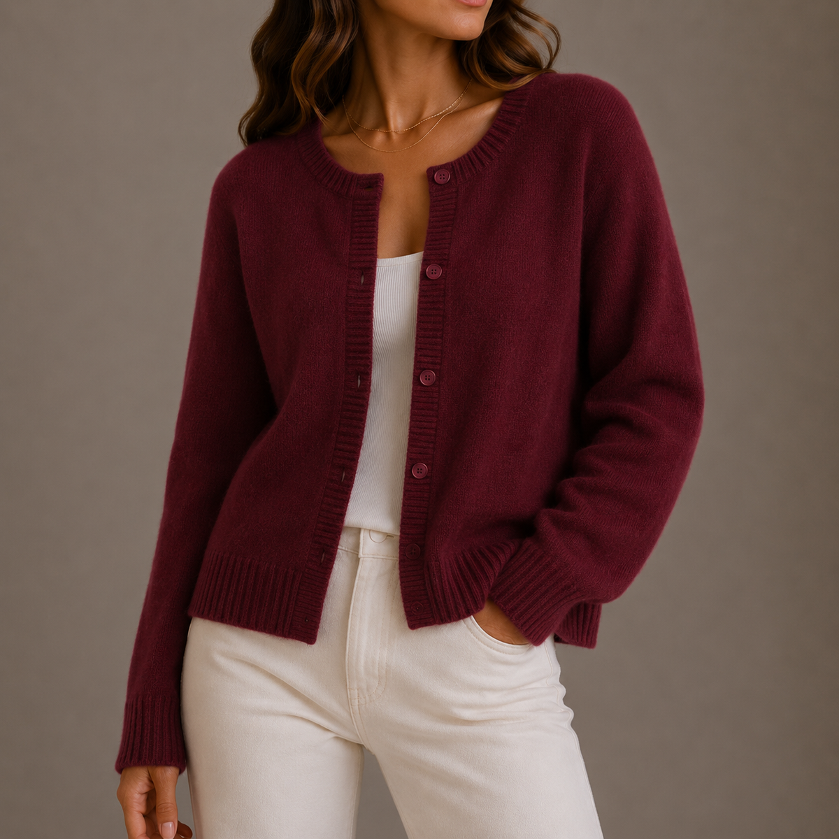 Strickjacke Damen | Knopfleiste & Weicher Komfort 7