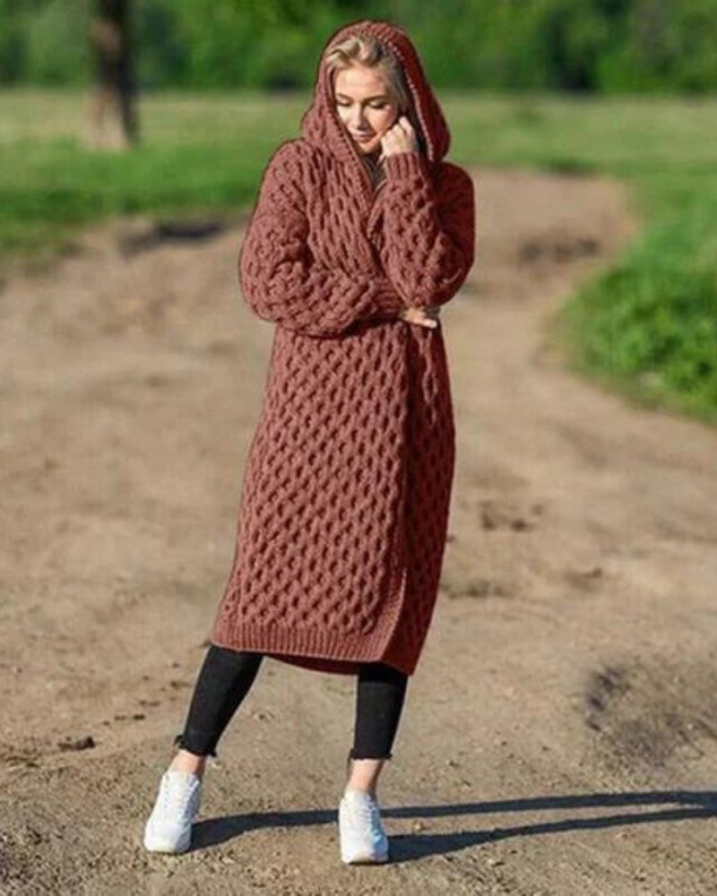 Clara - Lange Strickjacke für Frauen