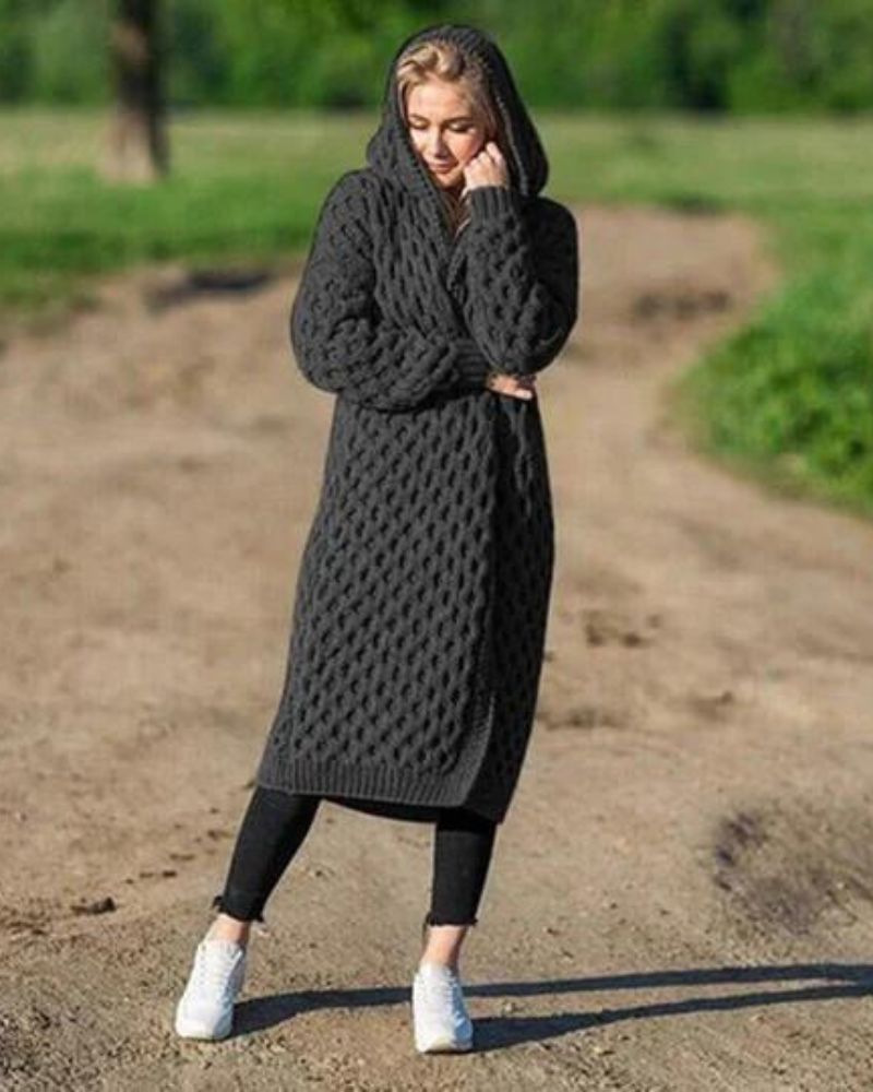 Clara - Lange Strickjacke für Frauen