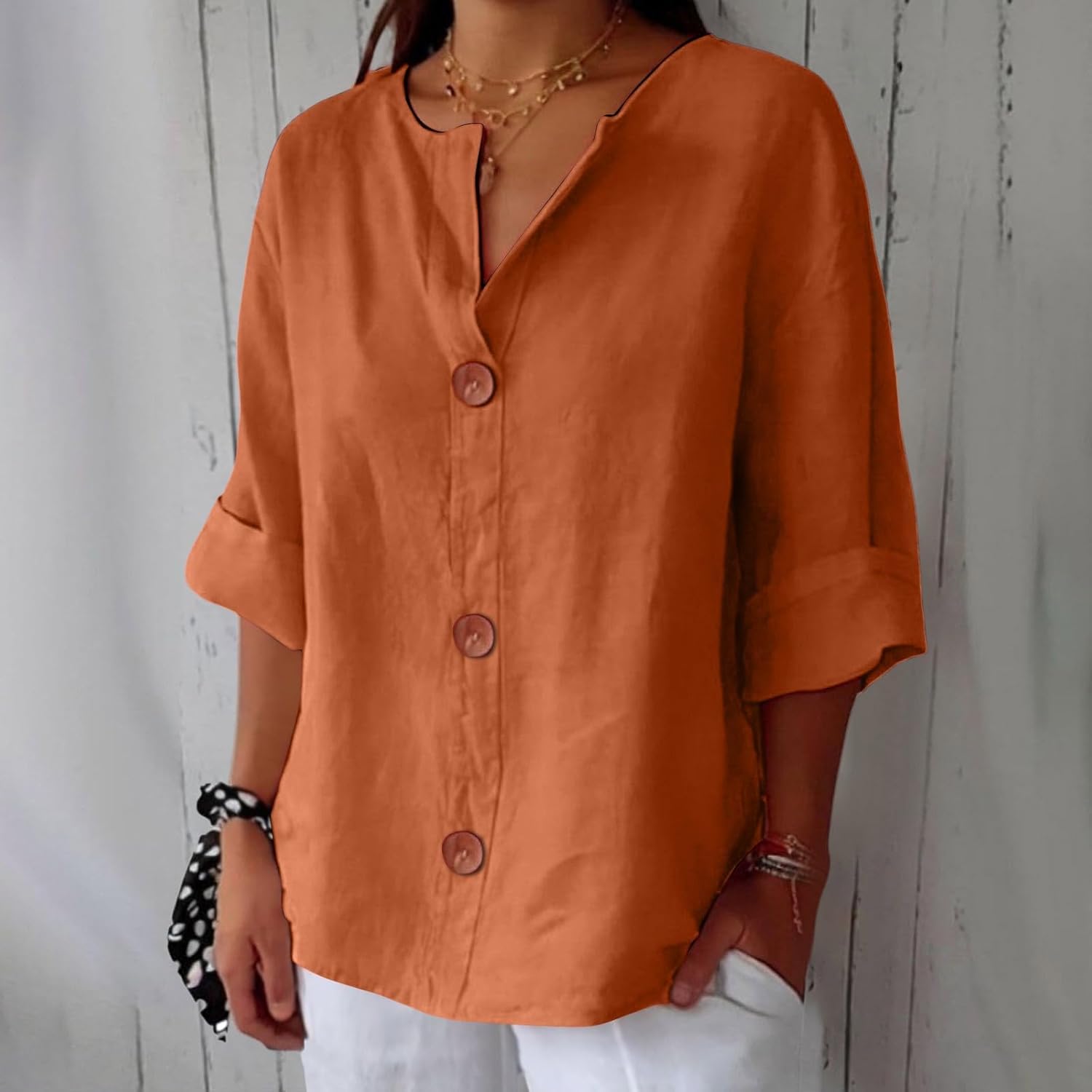 Clara™ - Legere Leinenbluse 0
