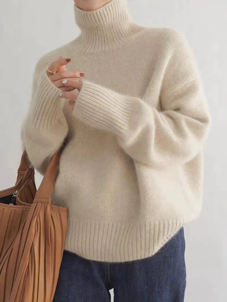 Rollkragenpullover Damen | Weicher Fall & Warme Strickfläche 1