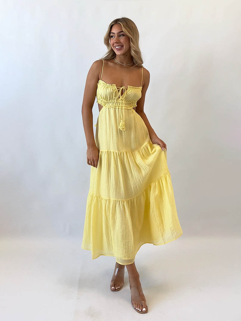 Damen Ärmelloses Sommer Maxikleid – Adeline