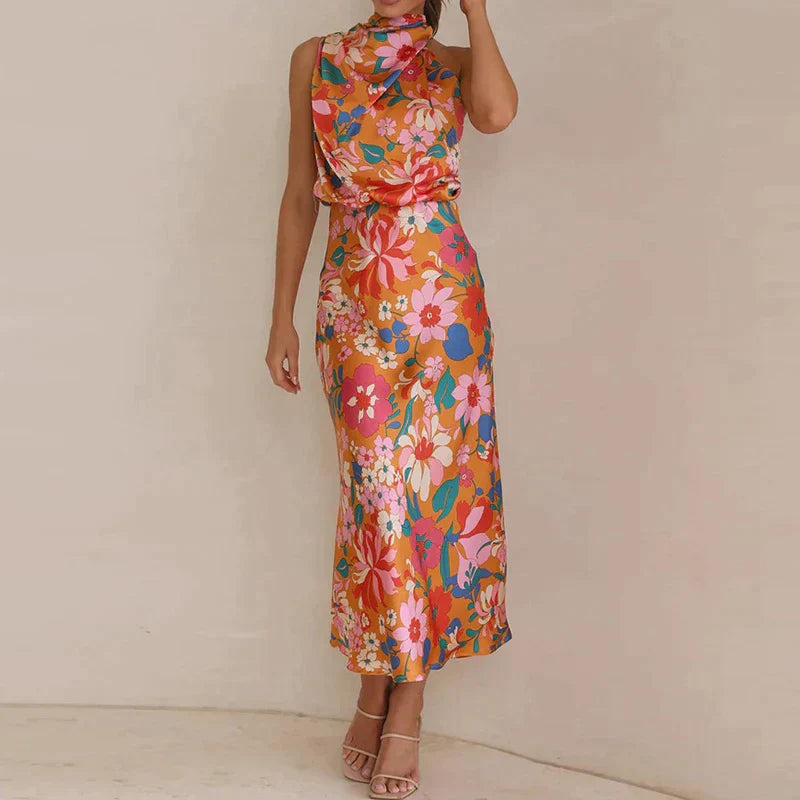 Damen Blumen Maxi Kleid - Veronica