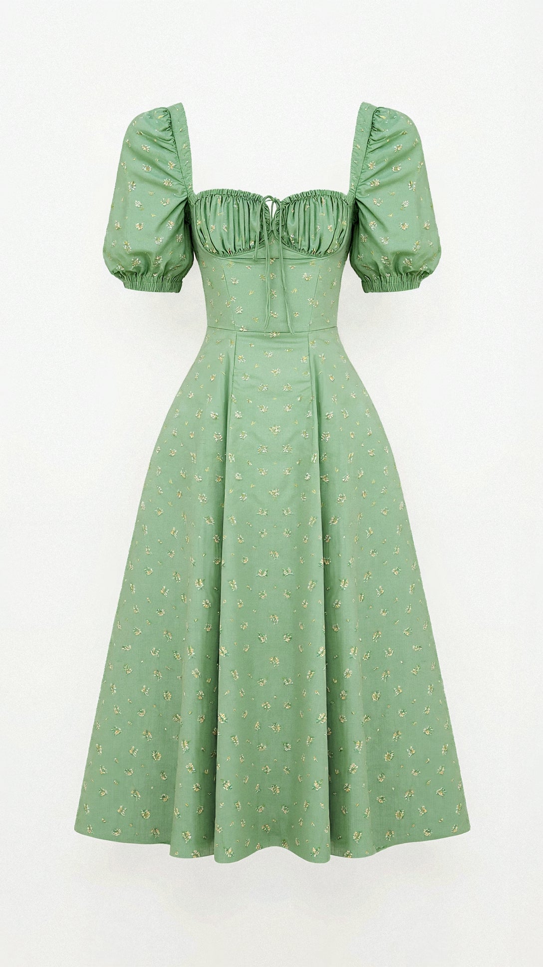 Damen Blumen Sommer Midi Kleid - Aurora