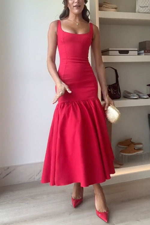 Damen Bodycon Midi Kleid – Lola