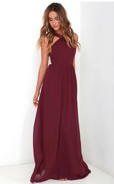 Damen Casual Maxi Kleid - Leoney
