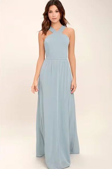 Damen Casual Maxi Kleid - Leoney