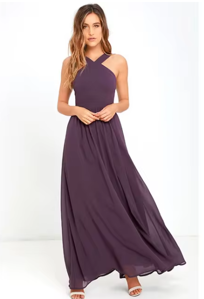 Damen Casual Maxi Kleid - Leoney