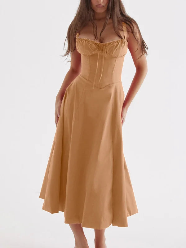 Damen Casual Sommer Midi Kleid - Merle