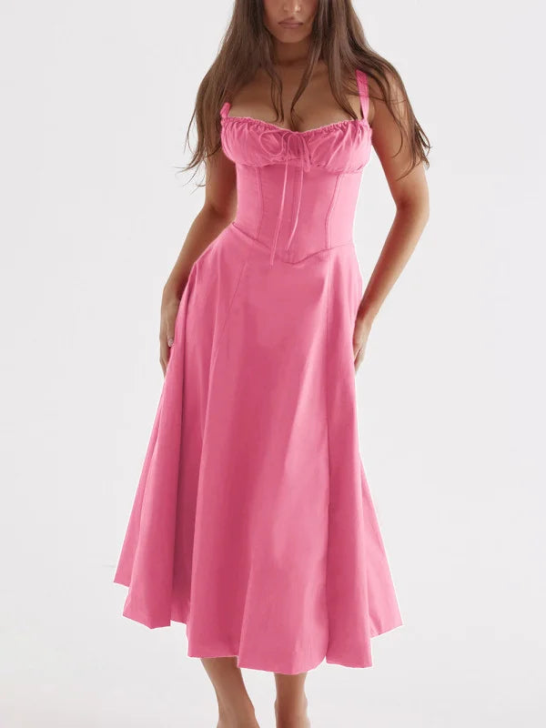 Damen Casual Sommer Midi Kleid - Merle