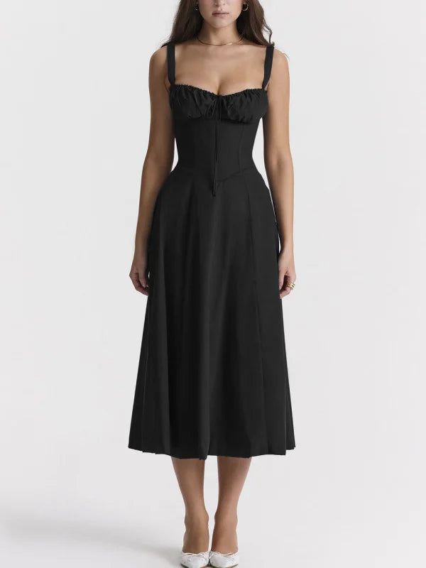 Damen Casual Sommer Midi Kleid - Merle