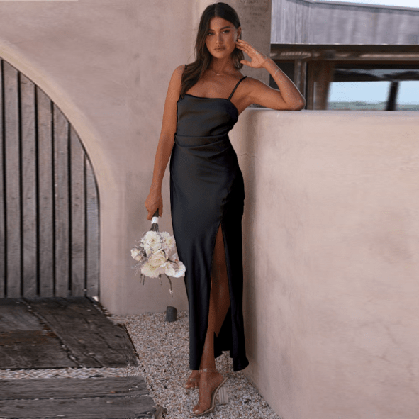 Damen Elegantes Spaghetti-Träger Maxikleid – Sophia