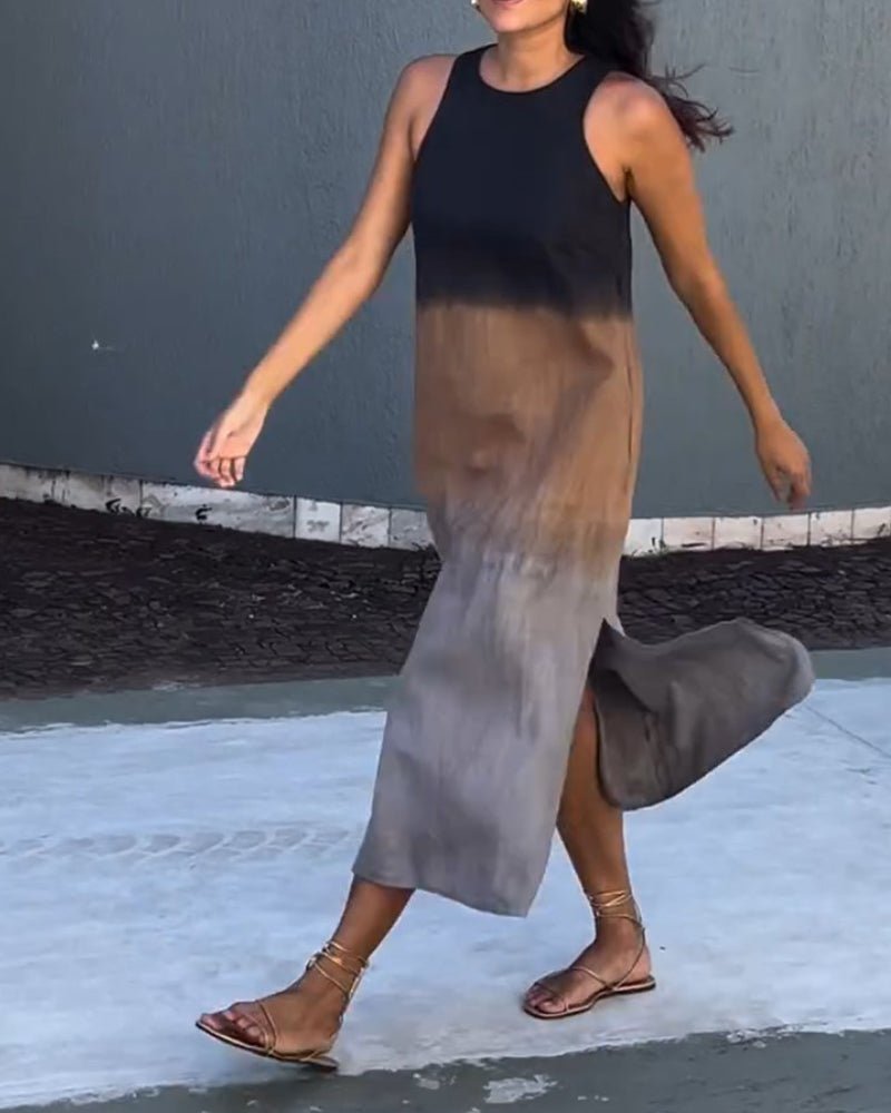 Damen Freizeit Ärmelloses Maxikleid – Camilla