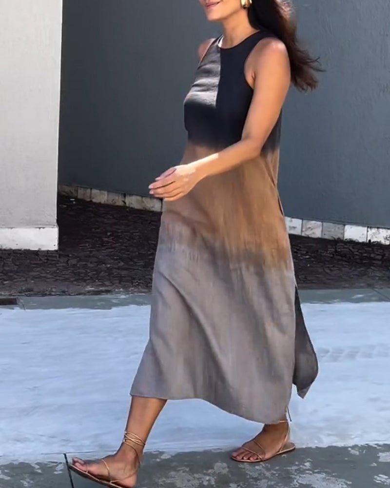 Damen Freizeit Ärmelloses Maxikleid – Camilla