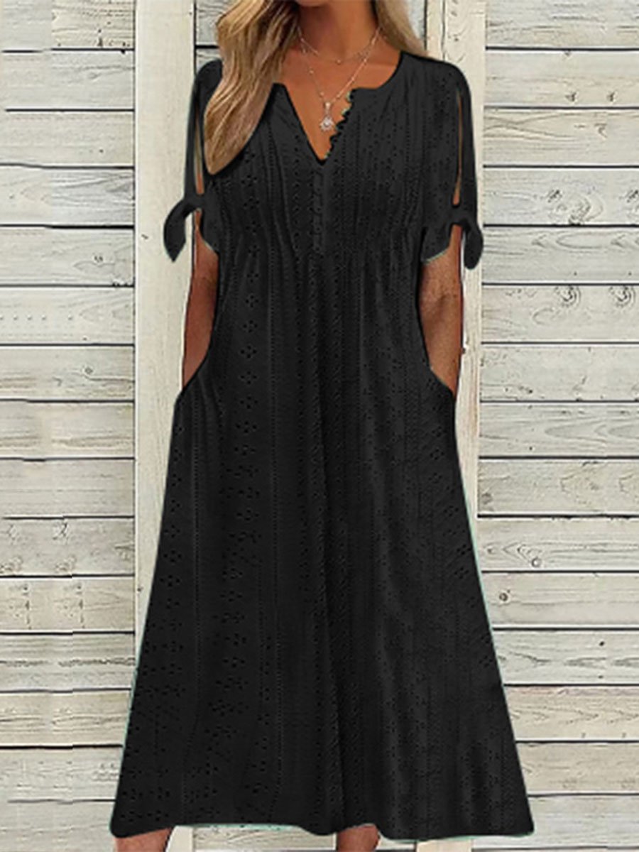 Damen Freizeit Sommer Midikleid – Charlotte