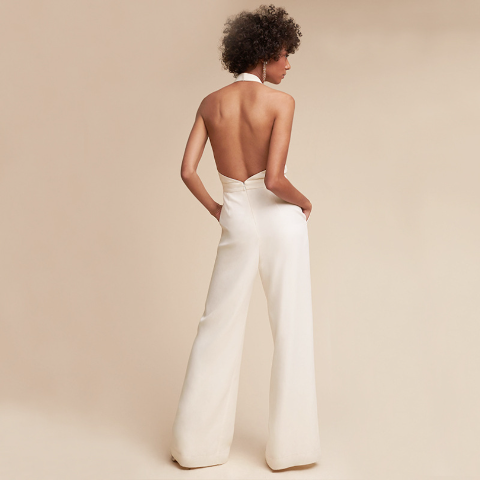 Damen Jumpsuit Sommer Weites Bein Bequem - Alexa