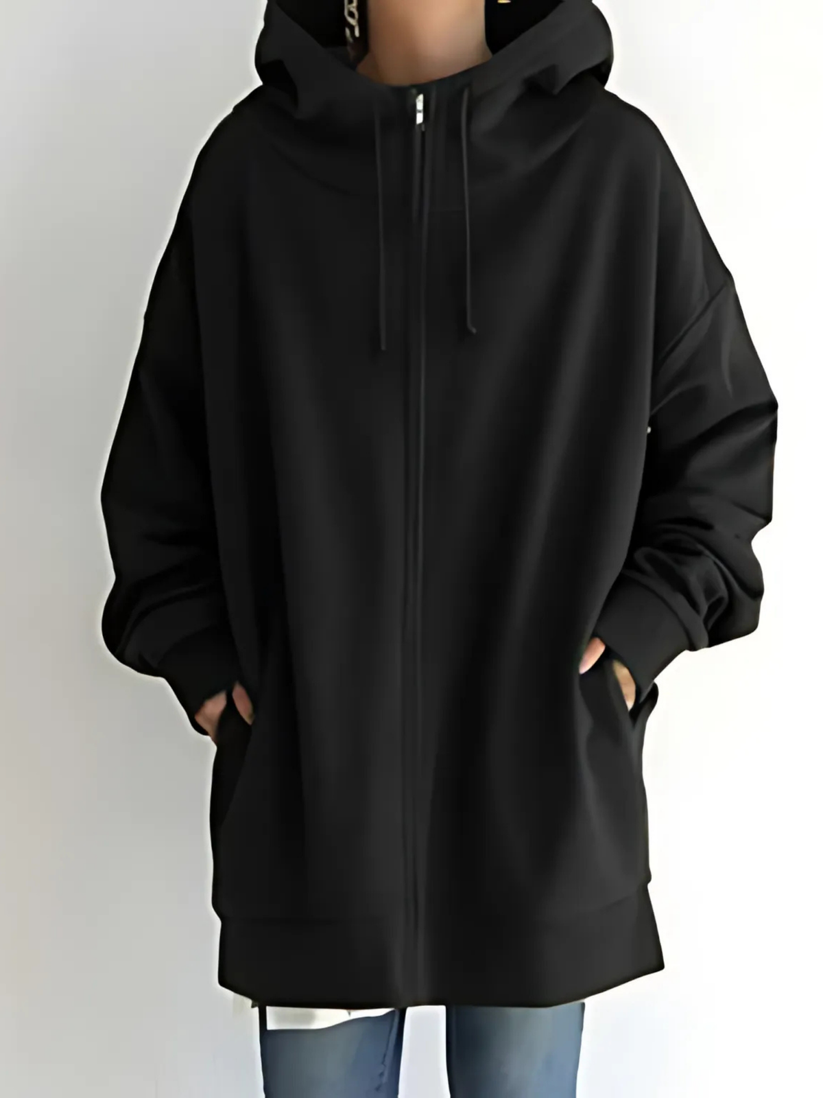 Zip-Hoodie Damen | Kordelzug & Seitentaschen 5