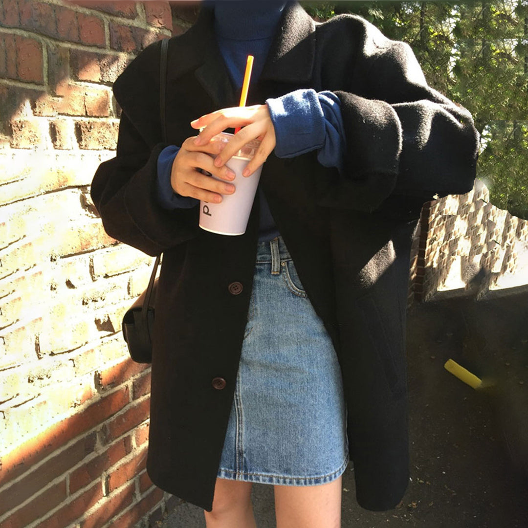 Damen Lange Trench Mantel | Warme