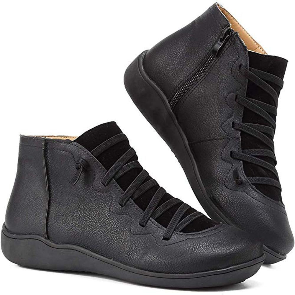 Damen Orthopädische Stiefelette | Komfort Sohle | Atmungsaktiv & Rutschfest