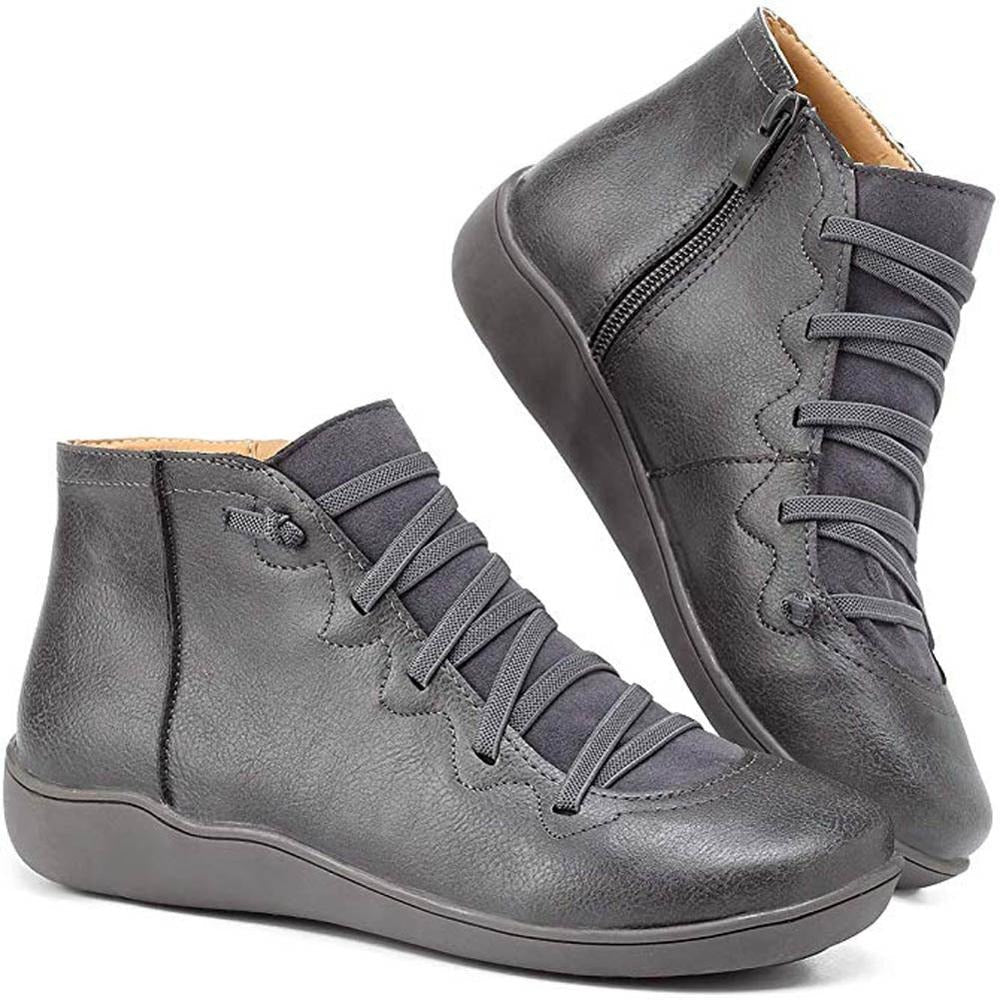 Damen Orthopädische Stiefelette | Komfort Sohle | Atmungsaktiv & Rutschfest