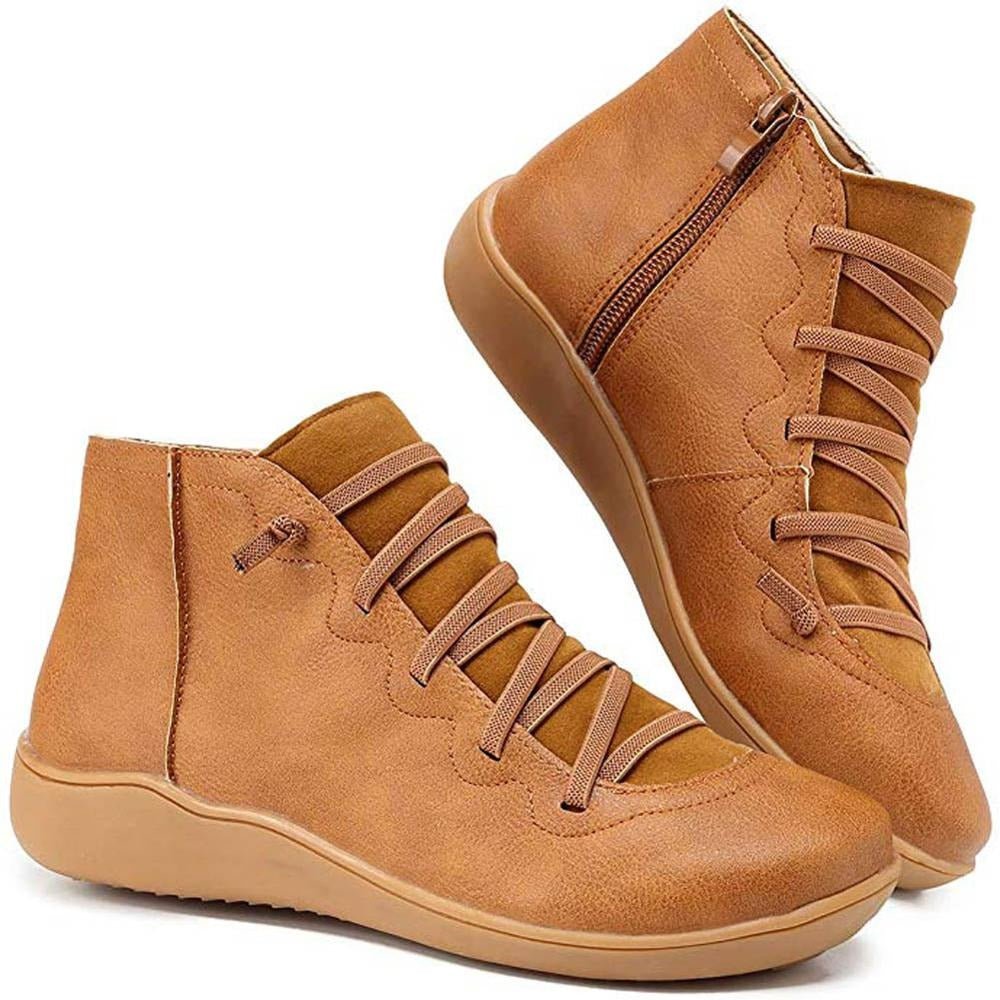 Damen Orthopädische Stiefelette | Komfort Sohle | Atmungsaktiv & Rutschfest