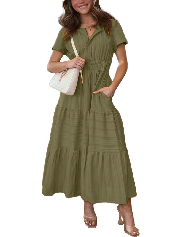 Damen Sommer Boho Maxikleid – Abby