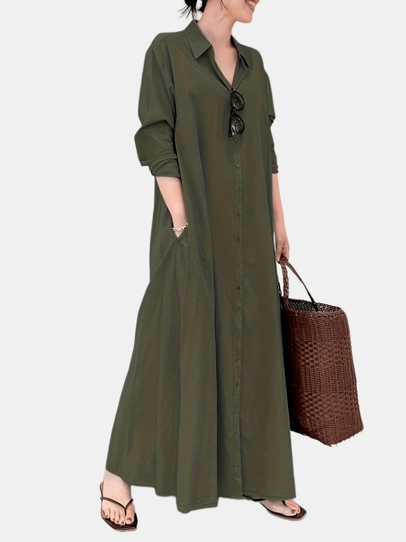 Damen Sommer Fließendes Maxikleid - Lea