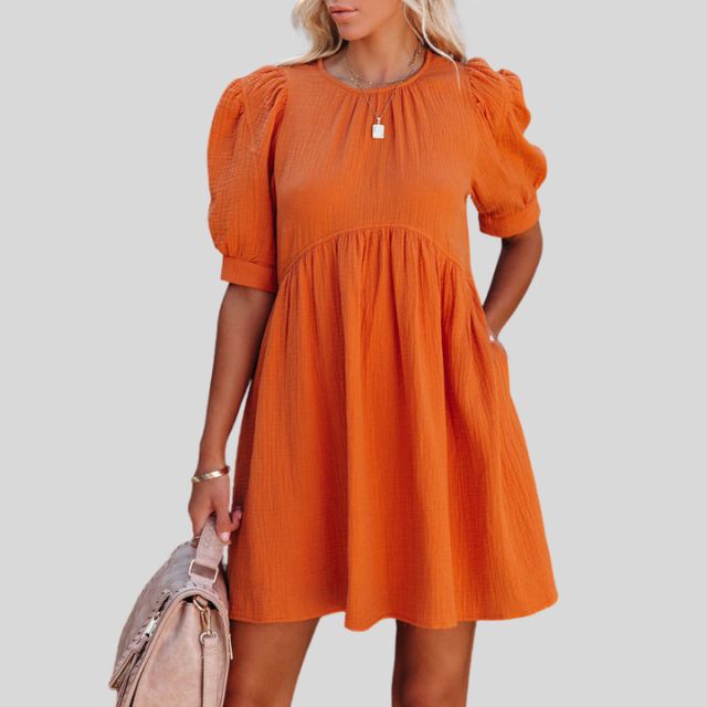 Damen Sommer Fließendes Mini Kleid - Amira