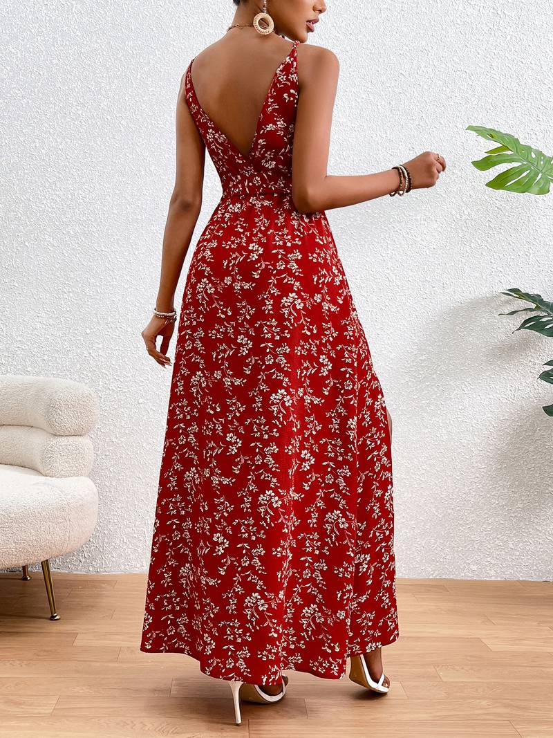 Damen Sommer Florales Cami Maxi Kleid - Zoey
